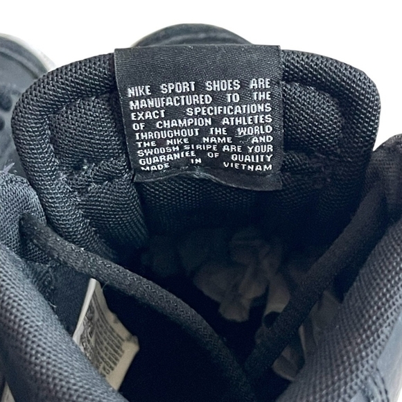 Nike Blazer Mid 77 Black Leather High Top Sneakers Mens 5.5 Lace Up Trainers - Picture 7 of 8